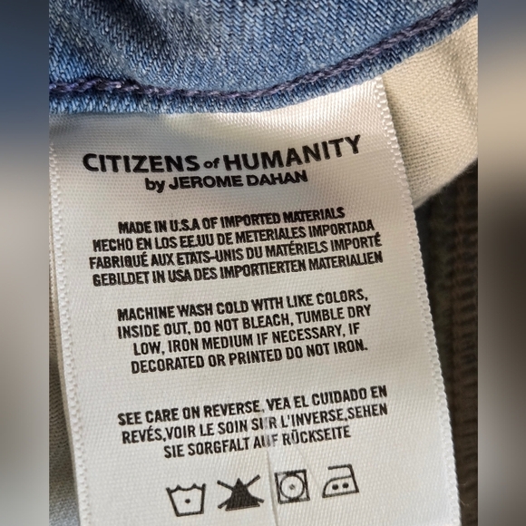 Citizens of Humanity High Rise Cigarette Ankle Light Wash Jeans Size 27 - Picture 10 of 16